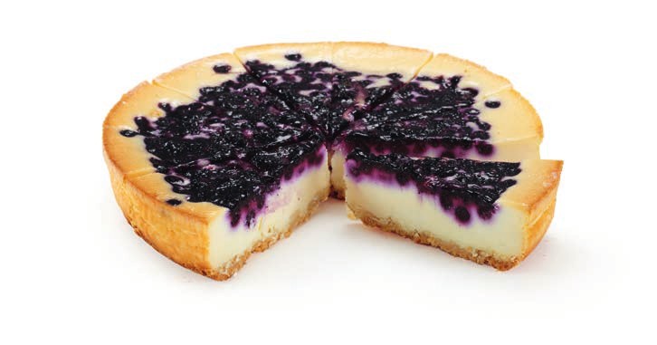 Bosbessencheesecake
